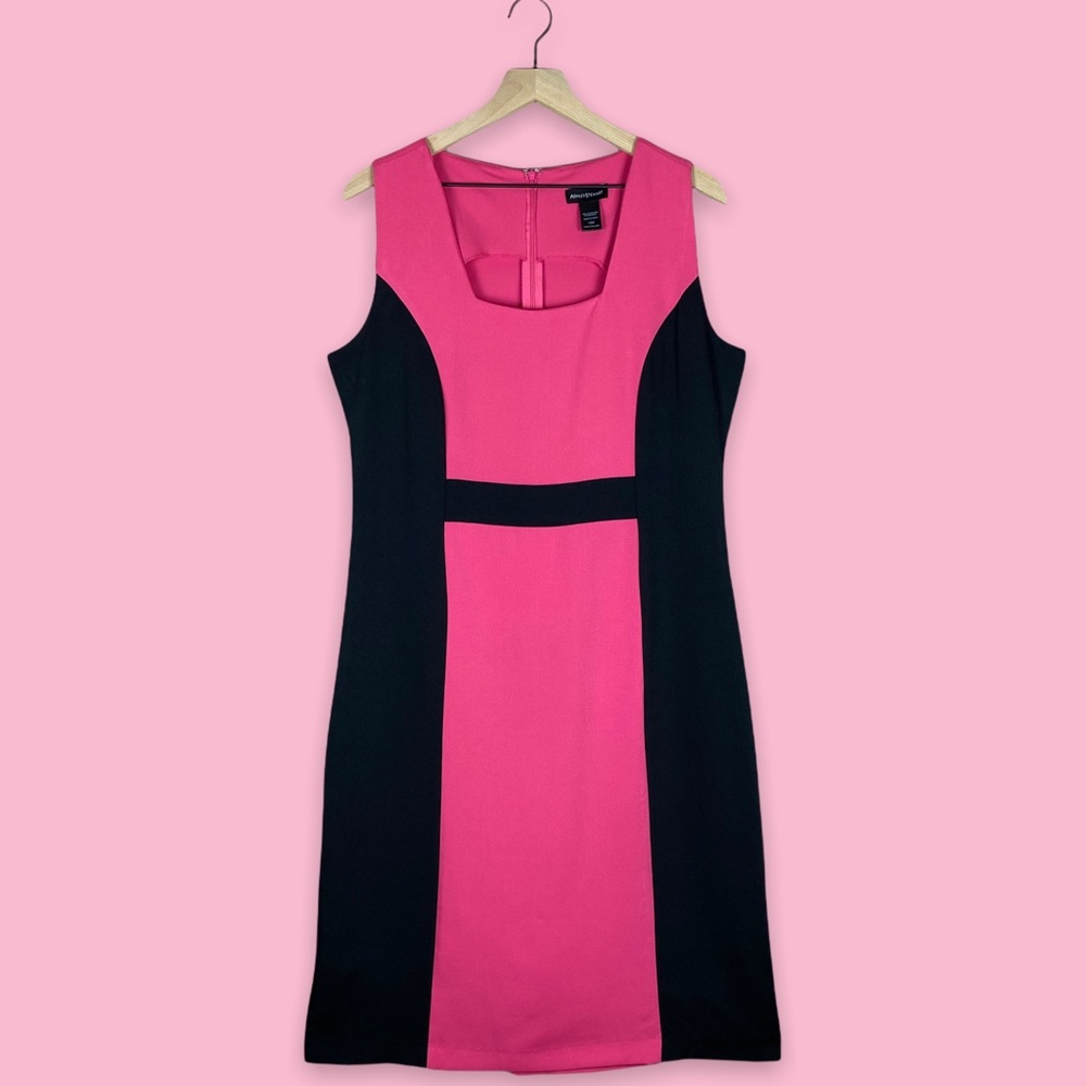 Ashley Stewart Plus Colorblocked Sheath Dress